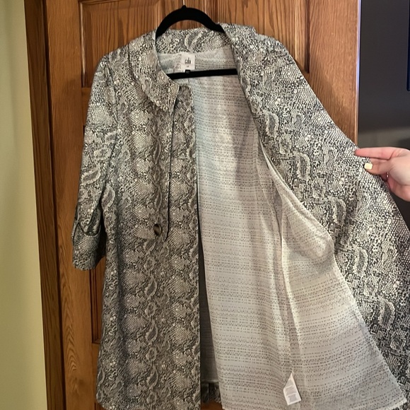 CAbi Camille snakeskin pattern jacket #3134 - Picture 3 of 8